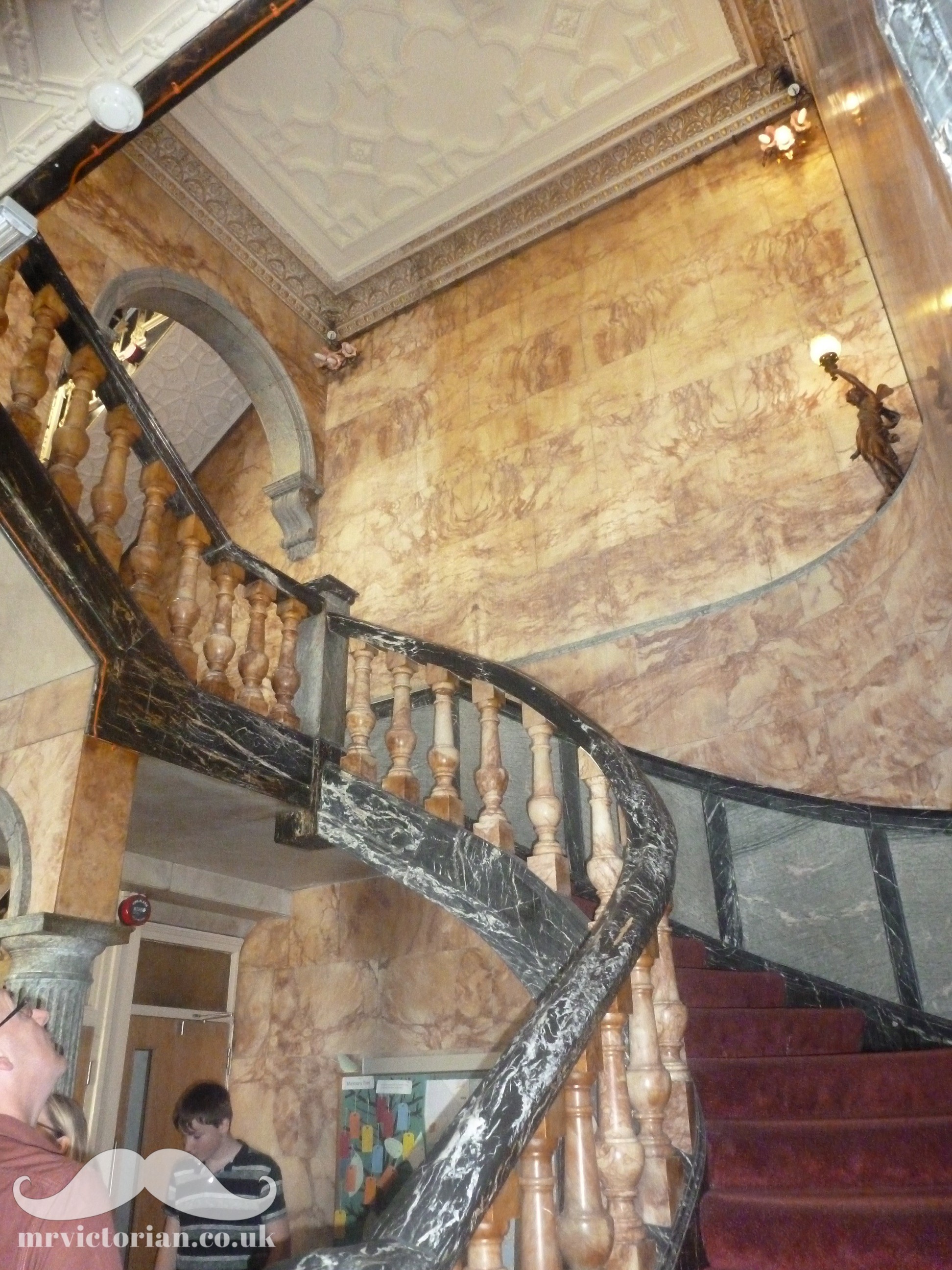 Top ten Victorian interiors 33 Palmeira Gardens Hove marble hallway stairs