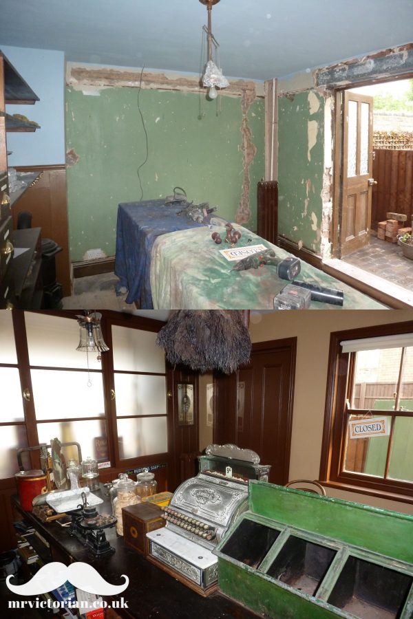 Victorian house before restoration and after photographs