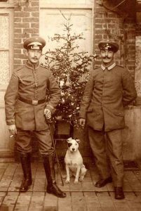 First World War Christmas tree table top