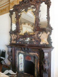 Victorian fireplace rococo cherubs Palmeira Gardens