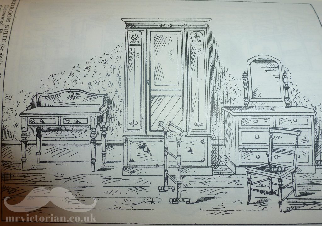 1895 Harrod's catalogue wood grained scumbled bedroom furniture