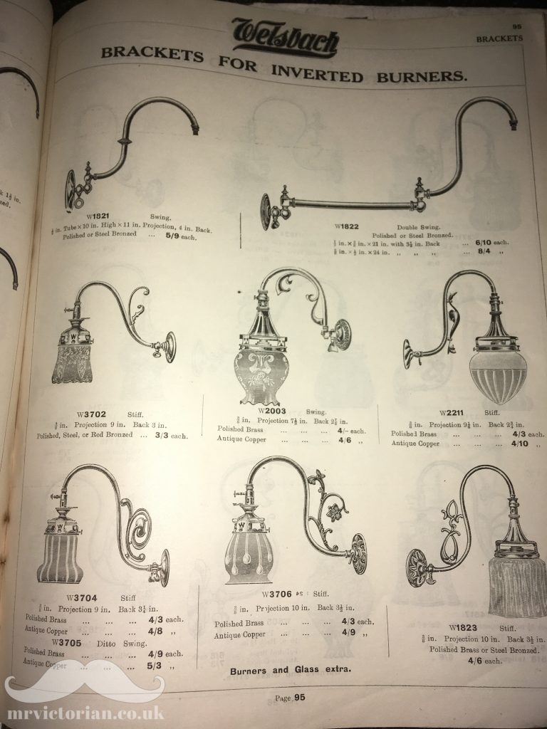 1913 Edwardian Veritas gas light lamp catalogue